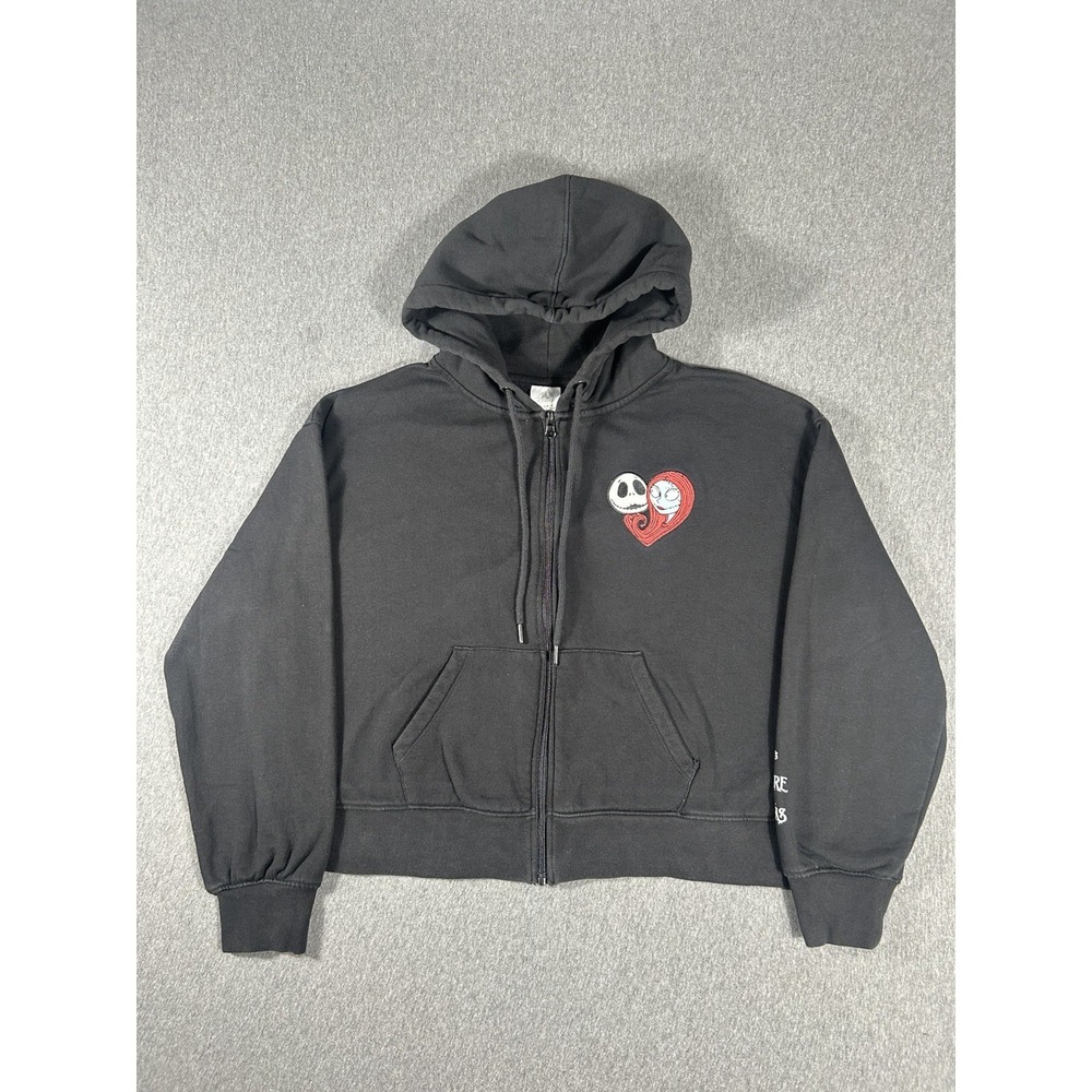 Disney Parks Nightmare Before Christmas Jack And Sally Hoodie Pullover Large